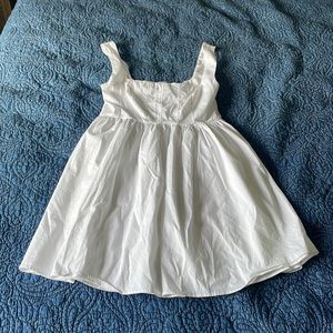 Corset top babydoll white dress size small forever21